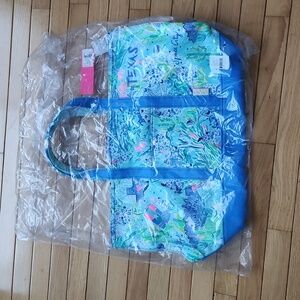 Lilly pulitzer Mercato tote Bayside blue